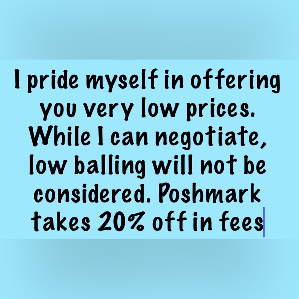 Let’s negotiate BUT DONT LOW BALL ME please